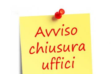 Chiusura anticipata Uffici per giornate prefestive